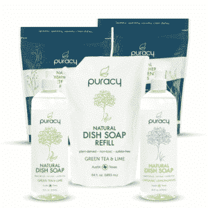 biodegradable dish soap. Puracy eco cleaners and all natural body care products.