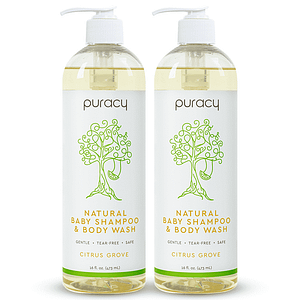 natural baby shampoo. Puracy eco cleaners and all natural body care products.