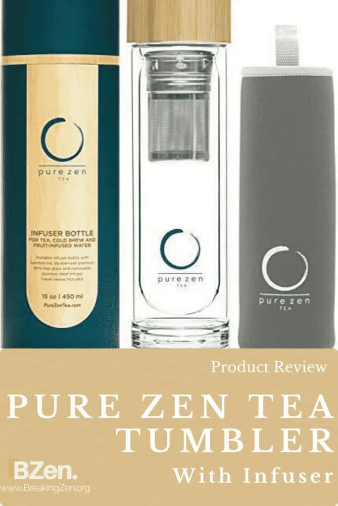 Pure Zen Tea Tumbler With Infuser Pin